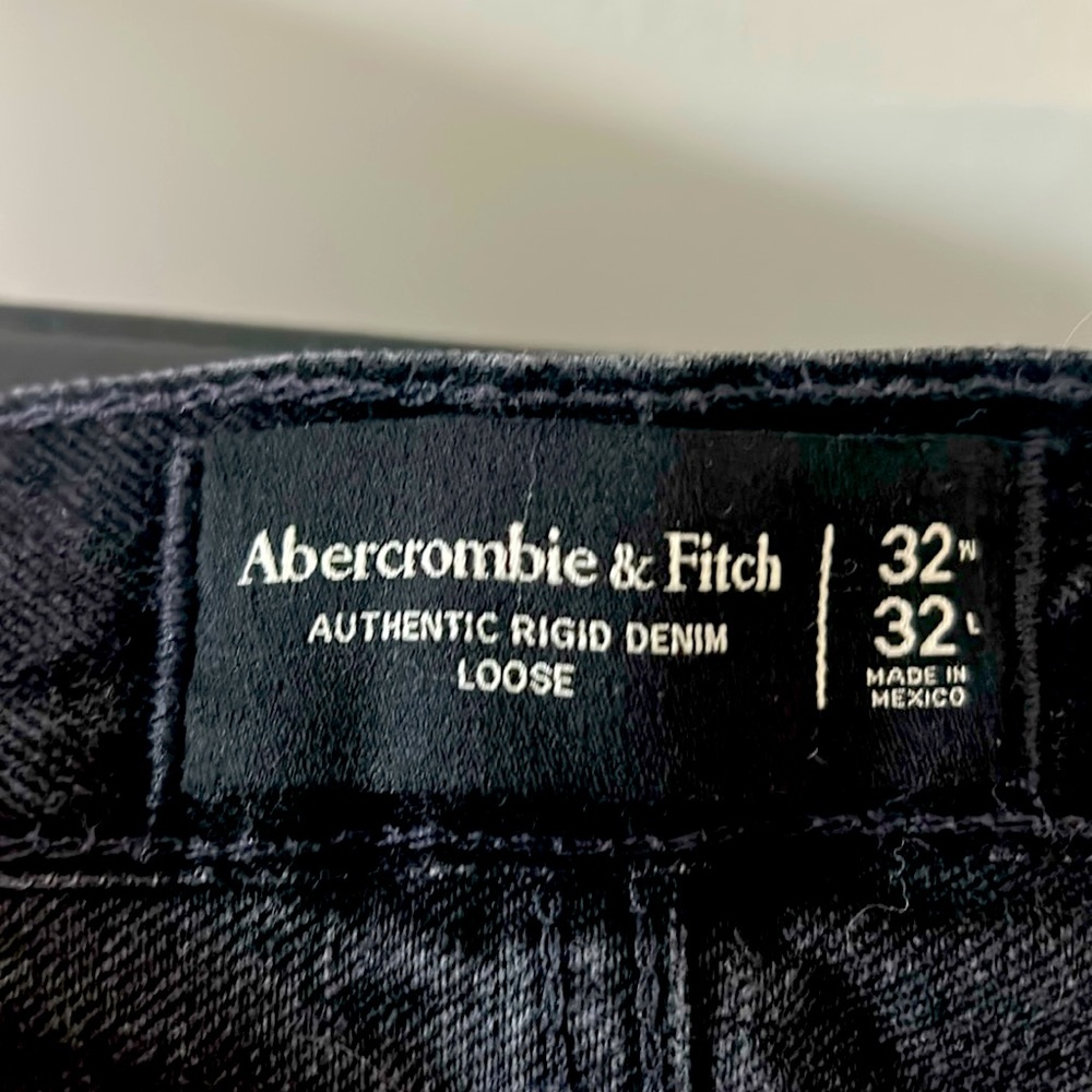 A&F Denim Loose Fit Jeans Black 32x32